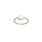 oval silver ring