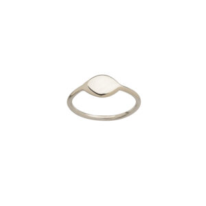 oval silver ring