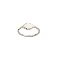 oval silver ring