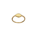 gold plated oval ring