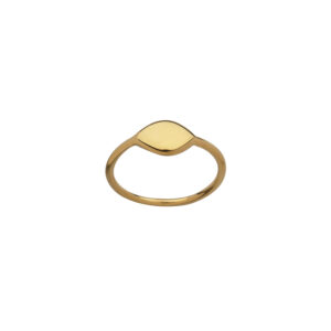 gold plated oval ring