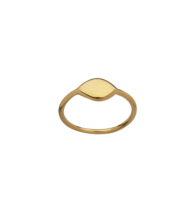 gold plated oval ring