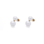 Double pearls earrings