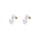 Double pearls earrings