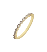 Little eyes gold ring