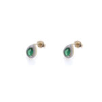 Deep green earrings