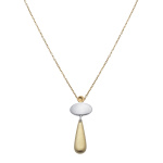 White drop and triangle pendant