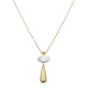 White drop and triangle pendant