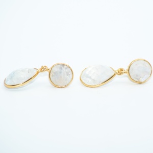 Unique moonstone earrings